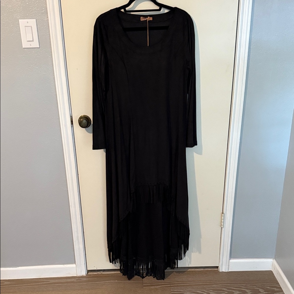 Chic Black Long Sleeve Dress